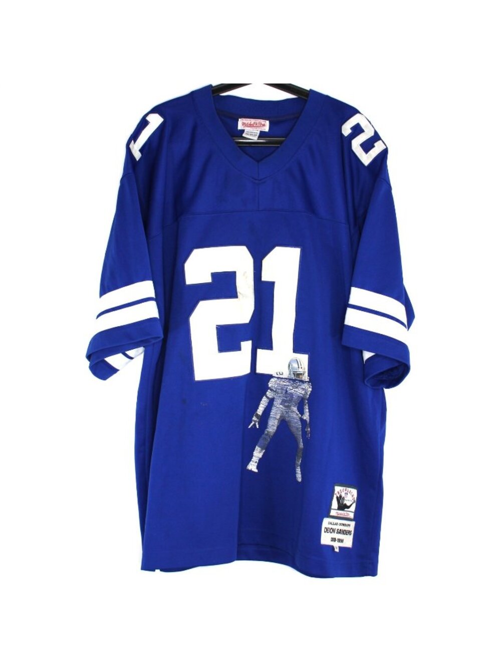 Vintage Mitchell & Ness Mens 58 Deion Sanders Throwback NFL Football Jersey K752
